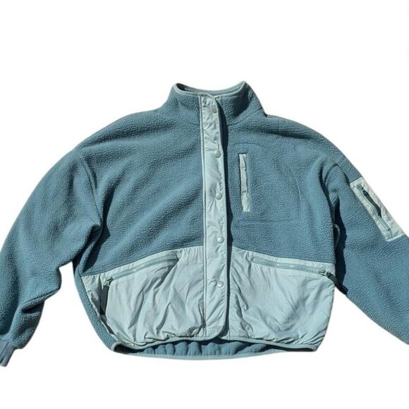 Madewell Women's Blue and Green Jacket - Picture 1 of 2